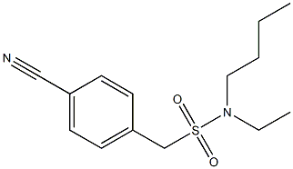 N-butyl(4-cyanophenyl)-N-ethylmethanesulfonamide 구조식 이미지