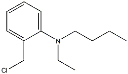 N-butyl-2-(chloromethyl)-N-ethylaniline Structure