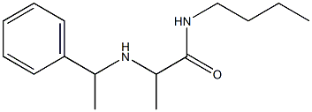 N-butyl-2-[(1-phenylethyl)amino]propanamide 구조식 이미지