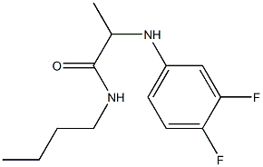 N-butyl-2-[(3,4-difluorophenyl)amino]propanamide 구조식 이미지