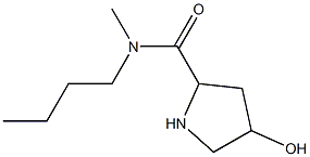 N-butyl-4-hydroxy-N-methylpyrrolidine-2-carboxamide 구조식 이미지