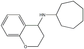 N-cycloheptyl-3,4-dihydro-2H-1-benzopyran-4-amine 구조식 이미지