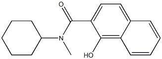 N-cyclohexyl-1-hydroxy-N-methylnaphthalene-2-carboxamide 구조식 이미지