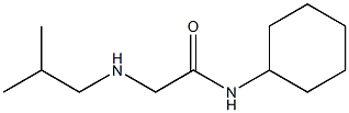 N-cyclohexyl-2-[(2-methylpropyl)amino]acetamide 구조식 이미지