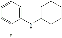 N-cyclohexyl-2-fluoroaniline 구조식 이미지