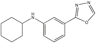 N-cyclohexyl-3-(1,3,4-oxadiazol-2-yl)aniline 구조식 이미지