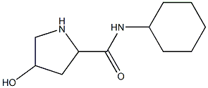 N-cyclohexyl-4-hydroxypyrrolidine-2-carboxamide Structure