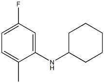 N-cyclohexyl-5-fluoro-2-methylaniline Structure