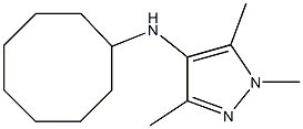 N-cyclooctyl-1,3,5-trimethyl-1H-pyrazol-4-amine Structure