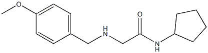 N-cyclopentyl-2-{[(4-methoxyphenyl)methyl]amino}acetamide Structure