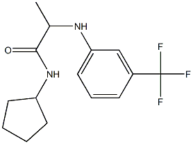 N-cyclopentyl-2-{[3-(trifluoromethyl)phenyl]amino}propanamide 구조식 이미지