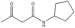 N-cyclopentyl-3-oxobutanamide Structure