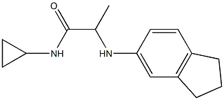N-cyclopropyl-2-(2,3-dihydro-1H-inden-5-ylamino)propanamide Structure