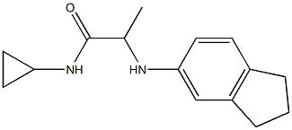 N-cyclopropyl-2-(2,3-dihydro-1H-inden-5-ylamino)propanamide 구조식 이미지