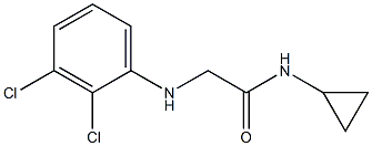 N-cyclopropyl-2-[(2,3-dichlorophenyl)amino]acetamide Structure