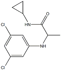 N-cyclopropyl-2-[(3,5-dichlorophenyl)amino]propanamide 구조식 이미지