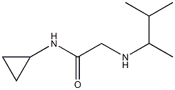 N-cyclopropyl-2-[(3-methylbutan-2-yl)amino]acetamide 구조식 이미지