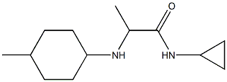 N-cyclopropyl-2-[(4-methylcyclohexyl)amino]propanamide Structure