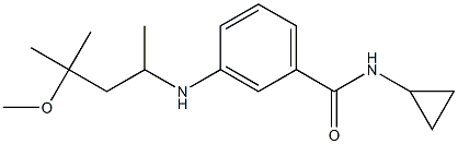 N-cyclopropyl-3-[(4-methoxy-4-methylpentan-2-yl)amino]benzamide Structure