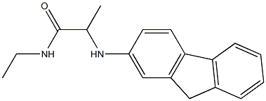 N-ethyl-2-(9H-fluoren-2-ylamino)propanamide Structure