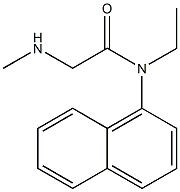 N-ethyl-2-(methylamino)-N-1-naphthylacetamide 구조식 이미지