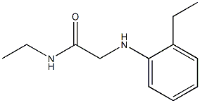 N-ethyl-2-[(2-ethylphenyl)amino]acetamide 구조식 이미지