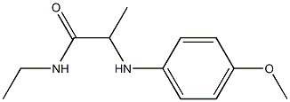 N-ethyl-2-[(4-methoxyphenyl)amino]propanamide 구조식 이미지