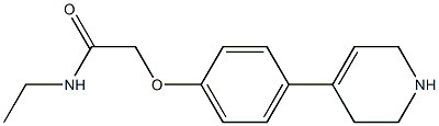 N-ethyl-2-[4-(1,2,3,6-tetrahydropyridin-4-yl)phenoxy]acetamide 구조식 이미지