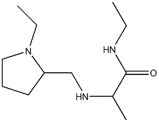 N-ethyl-2-{[(1-ethylpyrrolidin-2-yl)methyl]amino}propanamide 구조식 이미지