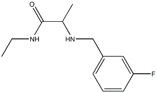 N-ethyl-2-{[(3-fluorophenyl)methyl]amino}propanamide 구조식 이미지