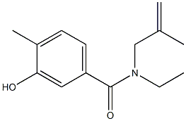 N-ethyl-3-hydroxy-4-methyl-N-(2-methylprop-2-en-1-yl)benzamide Structure