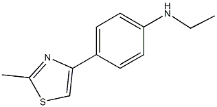 N-ethyl-4-(2-methyl-1,3-thiazol-4-yl)aniline Structure