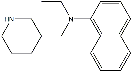 N-ethyl-N-(piperidin-3-ylmethyl)naphthalen-1-amine Structure