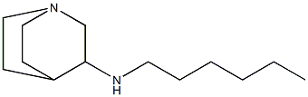 N-hexyl-1-azabicyclo[2.2.2]octan-3-amine Structure