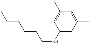 N-hexyl-3,5-dimethylaniline 구조식 이미지