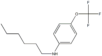 N-hexyl-4-(trifluoromethoxy)aniline Structure