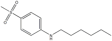 N-hexyl-4-methanesulfonylaniline 구조식 이미지