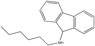 N-hexyl-9H-fluoren-9-amine 구조식 이미지