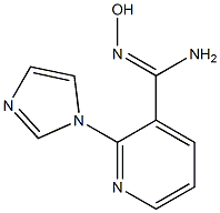 N'-hydroxy-2-(1H-imidazol-1-yl)pyridine-3-carboximidamide 구조식 이미지