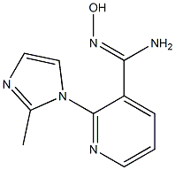 N'-hydroxy-2-(2-methyl-1H-imidazol-1-yl)pyridine-3-carboximidamide Structure