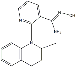 N'-hydroxy-2-(2-methyl-3,4-dihydroquinolin-1(2H)-yl)pyridine-3-carboximidamide Structure