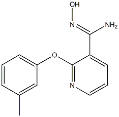 N'-hydroxy-2-(3-methylphenoxy)pyridine-3-carboximidamide 구조식 이미지