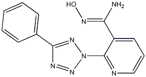 N'-hydroxy-2-(5-phenyl-2H-1,2,3,4-tetrazol-2-yl)pyridine-3-carboximidamide 구조식 이미지