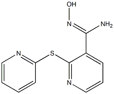 N'-hydroxy-2-(pyridin-2-ylsulfanyl)pyridine-3-carboximidamide Structure