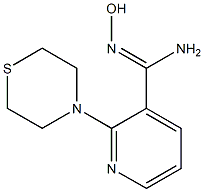 N'-hydroxy-2-(thiomorpholin-4-yl)pyridine-3-carboximidamide 구조식 이미지