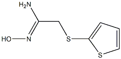 N'-hydroxy-2-(thiophen-2-ylsulfanyl)ethanimidamide Structure