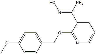 N'-hydroxy-2-[(4-methoxyphenyl)methoxy]pyridine-3-carboximidamide 구조식 이미지