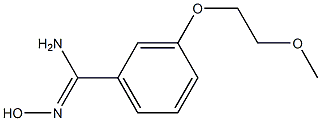 N'-hydroxy-3-(2-methoxyethoxy)benzenecarboximidamide 구조식 이미지