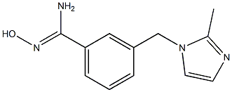 N'-hydroxy-3-[(2-methyl-1H-imidazol-1-yl)methyl]benzenecarboximidamide 구조식 이미지