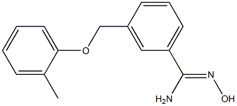 N'-hydroxy-3-[(2-methylphenoxy)methyl]benzenecarboximidamide 구조식 이미지